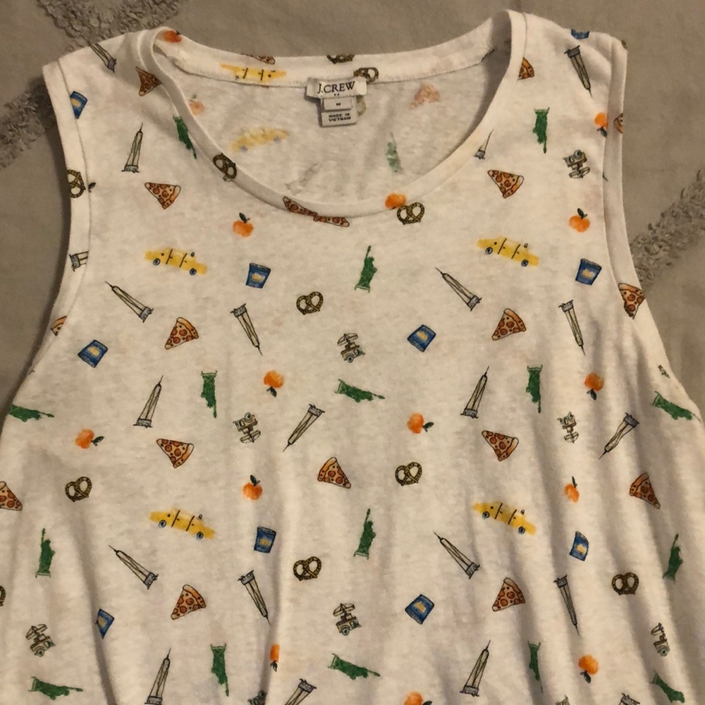 NYC inspired J. Crew tie front tank